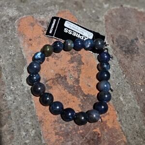 Express Genuine Stone Round Beads Stretch Bracelet ~ Bohemian Cottagecore Casual